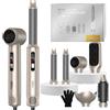 UKLISS Set di styler 6 in 1 con display LCD, asciugacapelli per ricci, spazzola rotonda, spazzola per capelli, spazzola ad aria calda, aerografo, spazzola lisciante, asciugacapelli per tutti i tipi di
