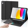 IVEOPPE Tastiera iPad 10 Generazione/(A16) 11 Generation (10.9/11 pollici, 2022/2025) con Touchpad, Cover Tastiera Trackpad Italiano QWERTY Magnetico Bluetooth Staccabile per iPad 10/11 Gen, Nero