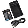 DSTE Batteria agli ioni di litio D-LI90 e caricatore micro USB compatibile con Pentax D LI90 K-7 K-7D K-5 645D K5IIS K52 K5II K01 K-3 Mark III