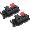 QUARKZMAN 2 Vie Molla Terminale Clip Push Release Connettore Piastra Jack Presa Speaker Terminale Strip Blocco Speaker Giunto pinze Test WP2-19 2Pezzi