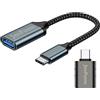 JeoPoom Adattatore USB C a USB 3.0, Adattatore da USB C Maschio a USB A Femmina, Adattatore OTG USB Tipo C, Adattatore OTG USB Tipo C, Cavo OTG USB Tipo C