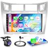 VECHTEL 8 CORE 6G+128G Autoradio Android 15 per Toyota Yaris/Vizi 2005-2011, 9'' IPS HD Schermo Tactile Stereo Auto co Carplay Android Auto senza Fili DSP GPS Wi-Fi USB Bluetooth FM RDS Retrocamera