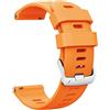 ANBEST Compatibile con Forerunner 255S/Vivoactive 4S/Venu 2S Cinturino, 18mm Silicone Sports Bracciale Sostituito per Garmin Vivomove 3S/Withings Cinturino per Donna e Uomo, Arancia