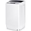 COSTWAY Lavatrice Portatile Automatico 4,5kg, con 10 Programmi Lavatrice Centrifuga, Mini Lavatrice per Appartamento Campeggio, Silenziosa, 50×50×85cm