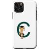 Timowo Studio Custodia per iPhone 11 Pro Giraffa Diploma Lettera C Alfabeto Animale
