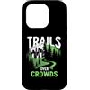 Bagno Nella Foresta Escursioni Lente Nat Custodia per iPhone 15 Pro Trails Over Crowds Trekking Lento Natura Calma