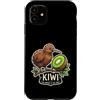 kiwi animal kiwi fruit tree branch wildl Custodia per iPhone 11 Kiwi L'animale e l'uccello della frutta Nuova Zelanda