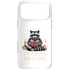 Bookworm Raccoon Reading Healing Custodia per iPhone 17 Pro Max Leggere invece di guarire carino procione amante dei libri