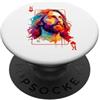 Jesus King Card Christian Lord God Worsh Cartolina di Gesù Re Cristo Cristo Religioso Credente Cuori PopSockets PopGrip Adesivo