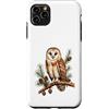 Timowo Studio Custodia per iPhone 11 Pro Max Gufo della Foresta Naturale