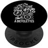 Vélo Humour à Bicyclettes Cadeau Cyclism Bicicletta Umorismo Bici Regalo Ciclismo Sport MTB Corsa PopSockets PopGrip Adesivo