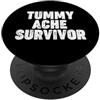 Miftees Sarcastic Tees Sopravvissuto al mal di pancia PopSockets PopGrip Adesivo
