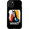 Funny Animal What Humor Joke Animal Meme Custodia per iPhone 11 Pro Horse What? Cavallo Meme Cavallo Divertente Detto Animale
