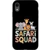 African Safari Squad Cute Jungle Adventu Custodia per iPhone XR Animali della fauna selvatica del fumetto della squadra africana