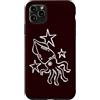 Sea Ocean Squid Octopus and Cuttlefish A Custodia per iPhone 11 Pro Max Y2K 90s Squid sotto le stelle