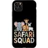 African Safari Squad Cute Wildlife Adven Custodia per iPhone 11 Pro Max Avventura animale del fumetto della squadra africana saf
