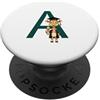 Timowo Studio Giraffa Diploma Lettera A Alfabeto Animale PopSockets PopGrip Adesivo