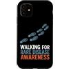 Rare Disease Warrior Gifts for Women and Custodia per iPhone 11 Mese di sensibilizzazione sulle malattie rare Zebra febbraio Malattia rara