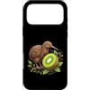 kiwi bird fruit slice leafy branch anima Custodia per iPhone 17 Pro Max Kiwi Uccello Frutto Ramo Foglie Natura