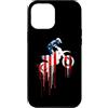 Paint Dripping Patriotic 4th of July US Custodia per iPhone 12 Pro Max Dirt Bike Motocross Bike Bandiera Americana USA Drip Graffiti