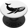 Cool Fishing Tees Balena Blu PopSockets PopGrip Adesivo