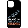 Rare Disease Warrior Gifts for Women and Custodia per iPhone 12 mini Mese di sensibilizzazione sulle malattie rare Zebra febbraio Malattia rara