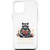 Bookworm Raccoon Reading Healing Custodia per iPhone 12/12 Pro Leggere invece di guarire carino procione amante dei libri