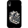 mountainbike action rocks trail cycling Custodia per iPhone XR Mountain Bike Rocks Trail Montagne Ciclismo