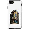 Holy Art Custodia per iPhone SE (2020) / 7/8 Nostra Signora Di Lourdes Grotta Mariana Mosaico Sacro Arte Fede