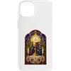 Holy Art Custodia per iPhone 14 Plus Opera d'arte a mosaico gotico cattolico calice ed eucaristia
