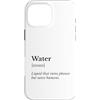 Molle a molla nere Custodia per iPhone 16 Pro Max La definizione di salute dell'acqua salva vite