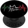 Firenze Skylines per gli italiani e i Fl Firenze Skyline Italia Battito del Cuore Amo Firenze PopSockets PopGrip Adesivo