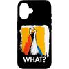 Funny Animal What Humor Joke Animal Meme Custodia per iPhone 16 Oca Che cosa? Goose Meme Oca Divertente Detto Animale