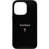 33ANDME Jesus King Christian Faith minim Custodia per iPhone 13 Pro PNEUMA Citazione greca Spirito Soffio Vitale con croce Gesù