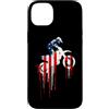 Paint Dripping Patriotic 4th of July US Custodia per iPhone 14 Plus Dirt Bike Motocross Bike Bandiera Americana USA Drip Graffiti