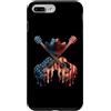 Paint Dripping Patriotic 4th of July US Custodia per iPhone 7 Plus/8 Plus Country Music Bandiera americana USA Drip Graffiti Patriottismo