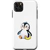 Timowo Studio Custodia per iPhone 11 Pro Max Pinguino Con Banana Illustrazione