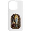 Holy Art Custodia per iPhone 14 Pro Nostra Signora Di Lourdes Mariano Cattolico Gotico Mosaico Icona Arte