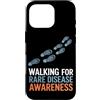 Rare Disease Warrior Gifts for Women and Custodia per iPhone 16 Pro Mese di sensibilizzazione sulle malattie rare Zebra febbraio Malattia rara