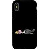 Sleep Tired Animal Nightgown children Py Custodia per iPhone X/XS Avvoltoio addormentato