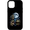 Stormy Amphibian Designs Custodia per iPhone 12/12 Pro Divertente Rana Maledetto Rospo Moonlight Ribbit Luna Howling Meme