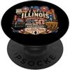 Illinois U.S.A. 250th Anniversary by NLT USA 250° Anniversario Illinois Pride PopSockets PopGrip Adesivo