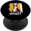 Funny Animal What Humor Joke Animal Meme Coniglio Cosa? Coniglio Meme Coniglio Divertente Detto Animale PopSockets PopGrip Adesivo