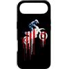 Paint Dripping Patriotic 4th of July US Custodia per iPhone Air Dirt Bike Motocross Bike Bandiera Americana USA Drip Graffiti