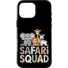 African Safari Squad Cute Wildlife Adven Custodia per iPhone 16 Pro Max Avventura animale del fumetto della squadra africana saf