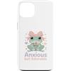 Cute Kawaii Anxious Frog Pastel Aestheti Custodia per iPhone 13 Amante della rana pastello Kawaii ansioso ma adorabile