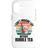 Retro Pig I Can't Imagine Life Without B Custodia per iPhone 16 Simpatico maiale retrò Non riesco a immaginare la vita senza Bubble Tea