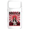Basset Hound Puppy Lover PS Custodia per iPhone 17 Pro Max Divertente retrò giapponese Dogzilla Basset Hound Dog Lover