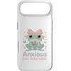 Cute Kawaii Anxious Frog Pastel Aestheti Custodia per iPhone Air Amante della rana pastello Kawaii ansioso ma adorabile