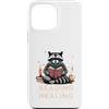 Bookworm Raccoon Reading Healing Custodia per iPhone 13 Pro Max Leggere invece di guarire carino procione amante dei libri